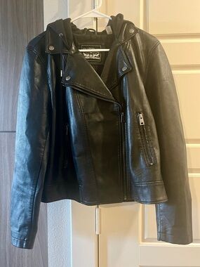 Levi’s Hooded Leather Jacket